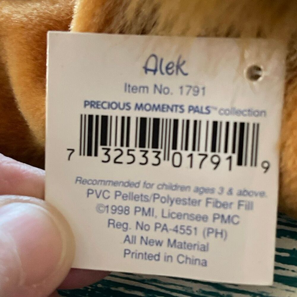 Precious Moments Vintage Alek the Lion Stuffed Animal - Picture 7 of 9